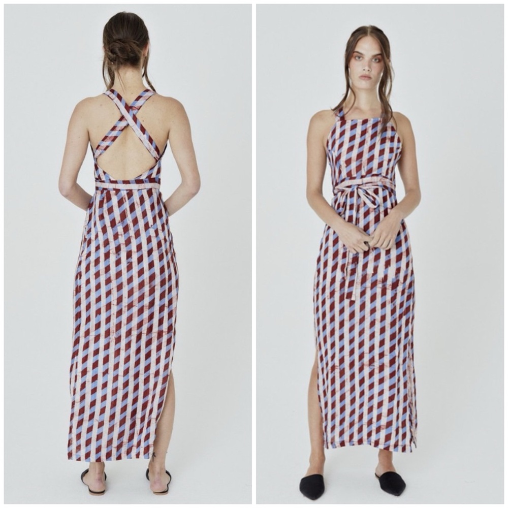 Osei duro Demeter pinafore linen dress